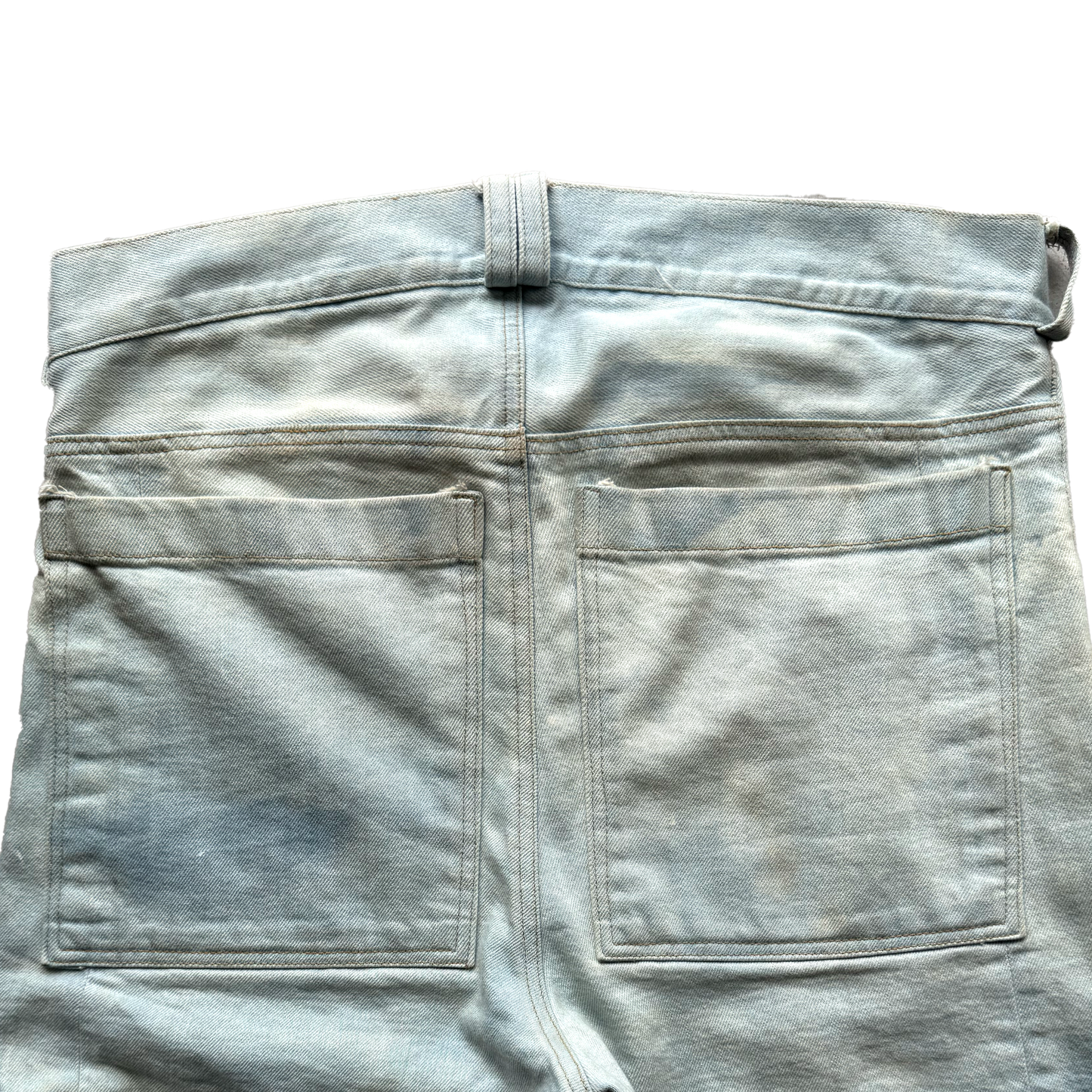 Bleached Denim Pants