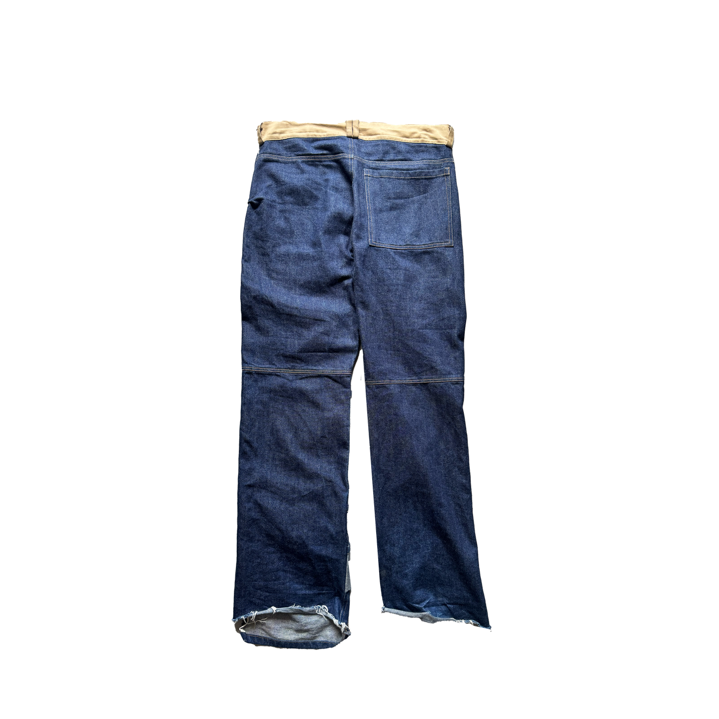Layered Denim Pants