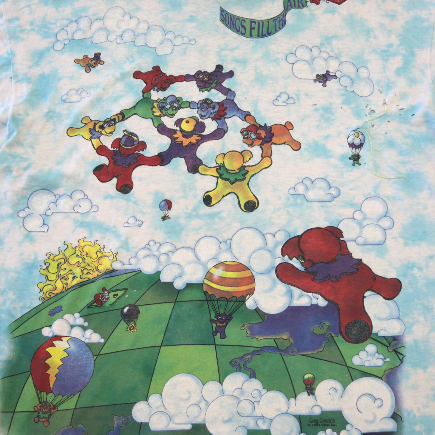 Grateful Dead Parachuting Bears