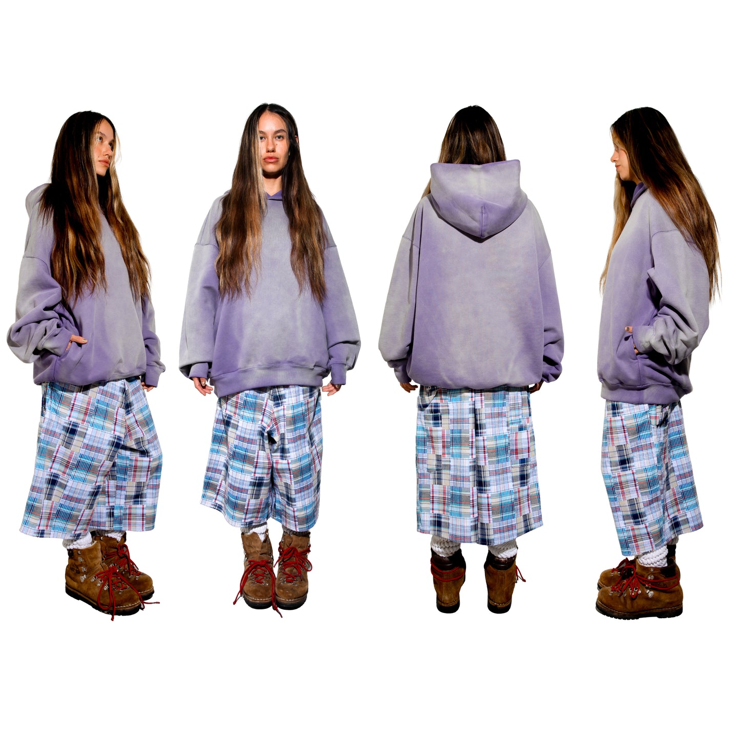 Purple Sun-faded Hoodie V1