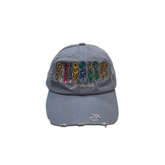 Flower Hat (Blue)