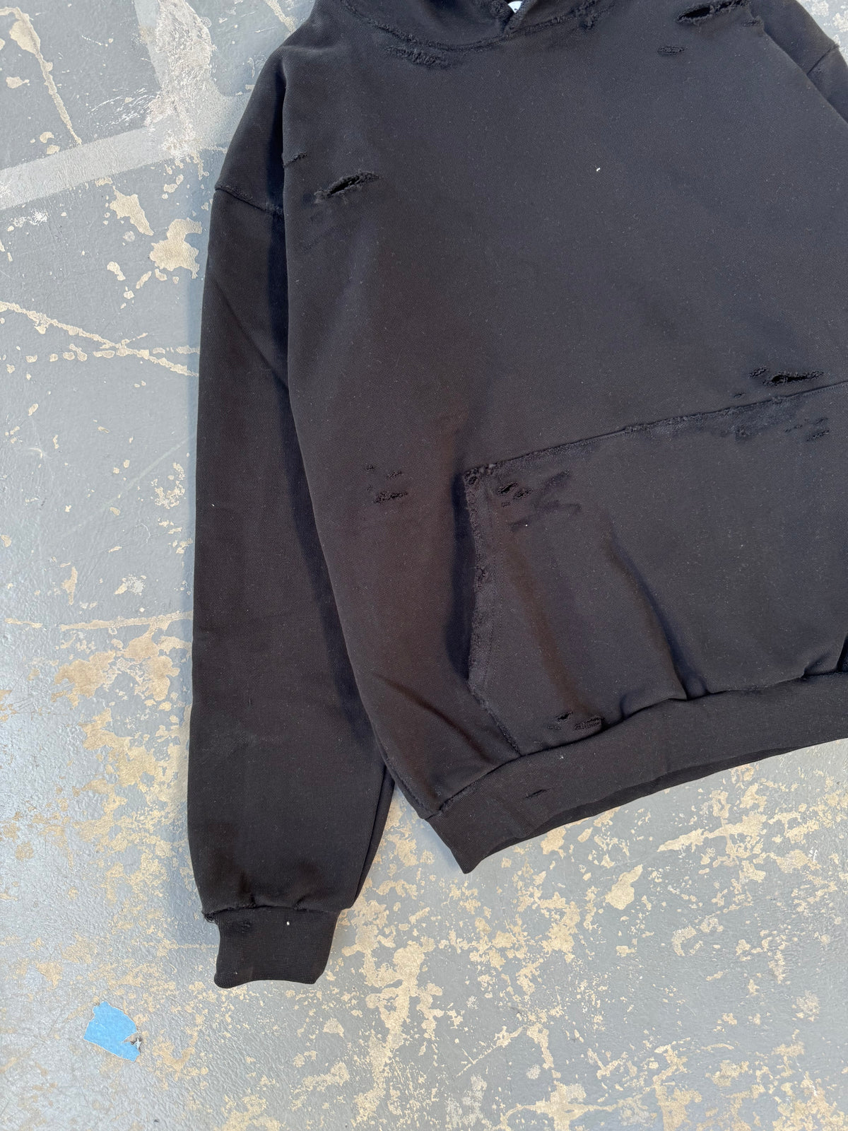 Distressed Black V2 Hoodie