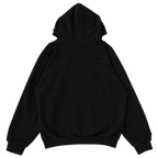 Distressed Black Zip Up