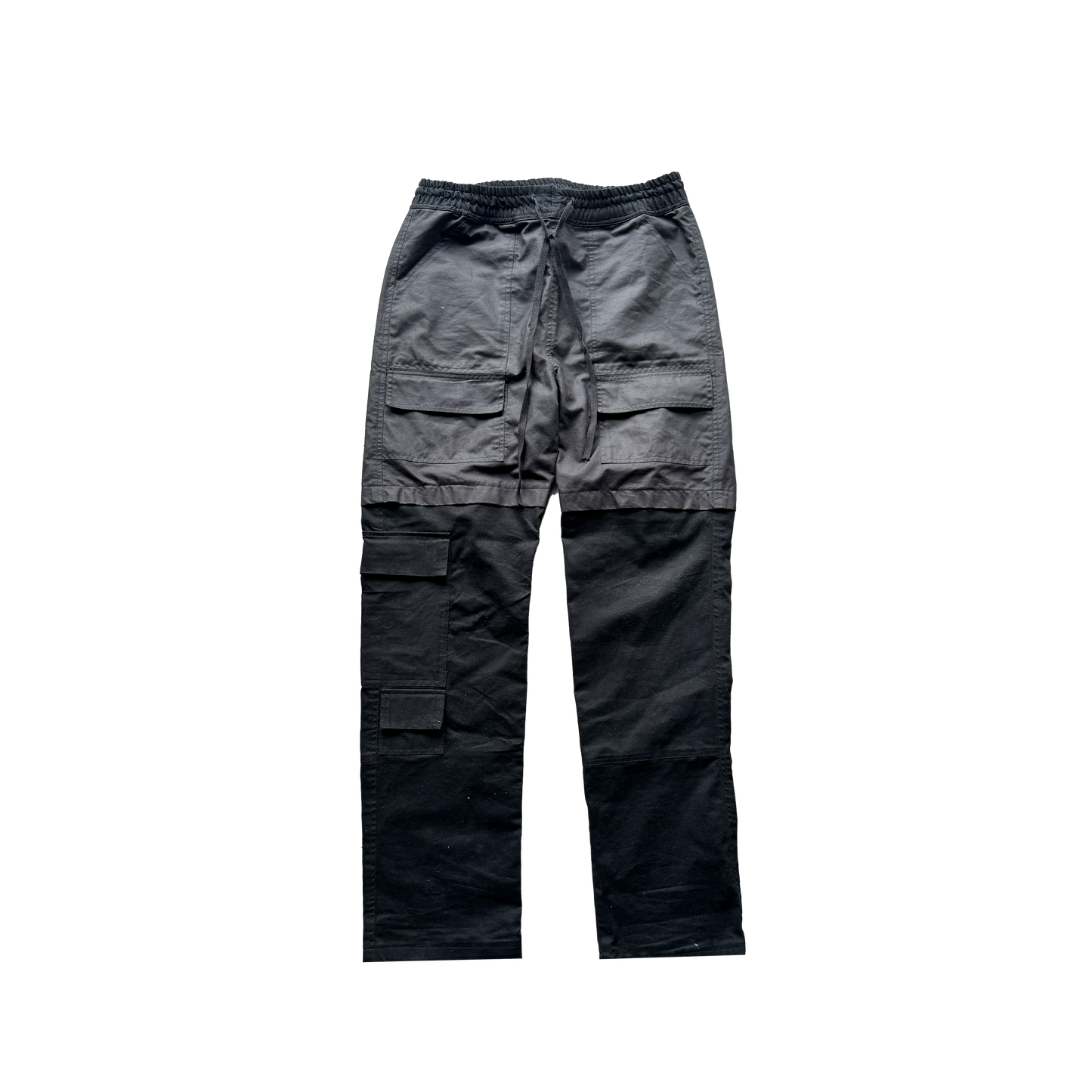 Two Tone Black Cargo Pants