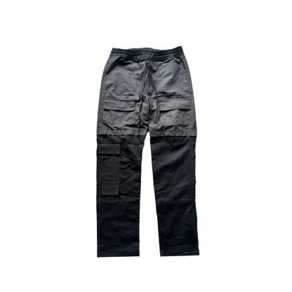 Two Tone Black Cargo Pants