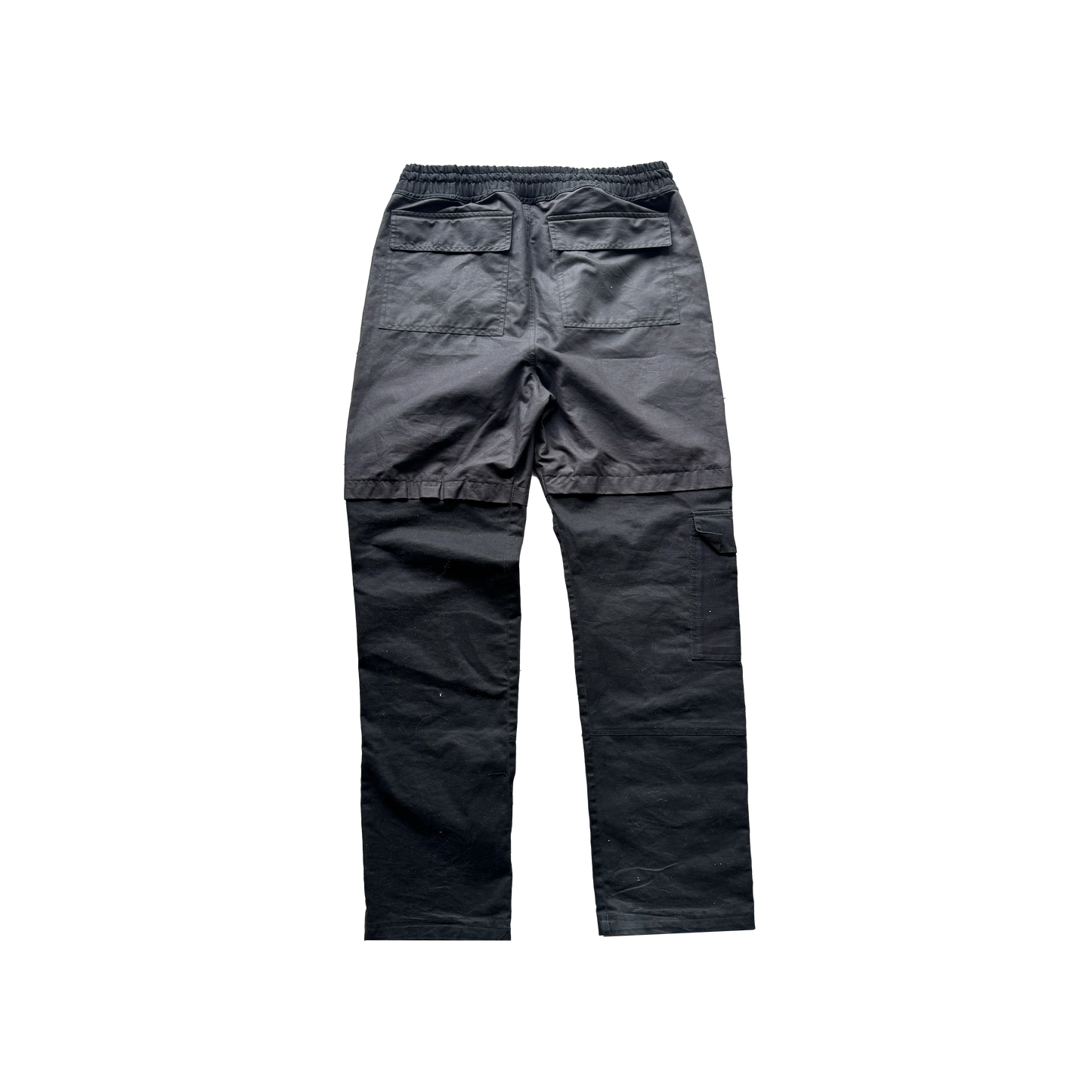 Two Tone Black Cargo Pants