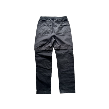 Two Tone Black Cargo Pants