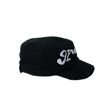 Black Military Hat