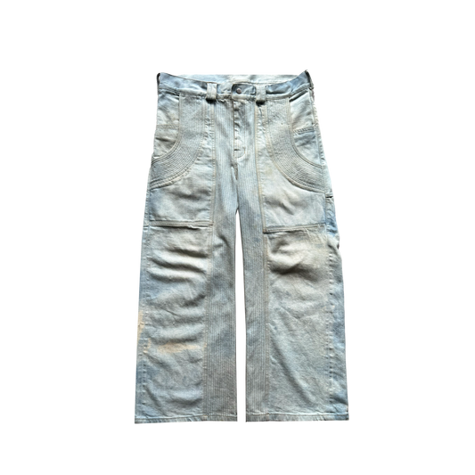 Bleached Denim Pants
