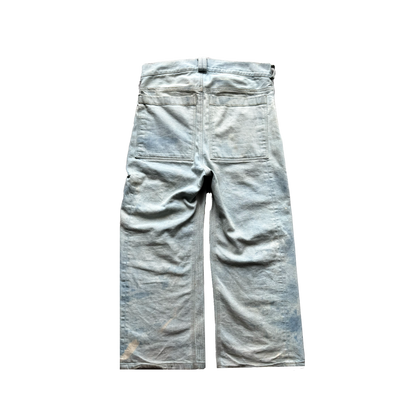 Bleached Denim Pants