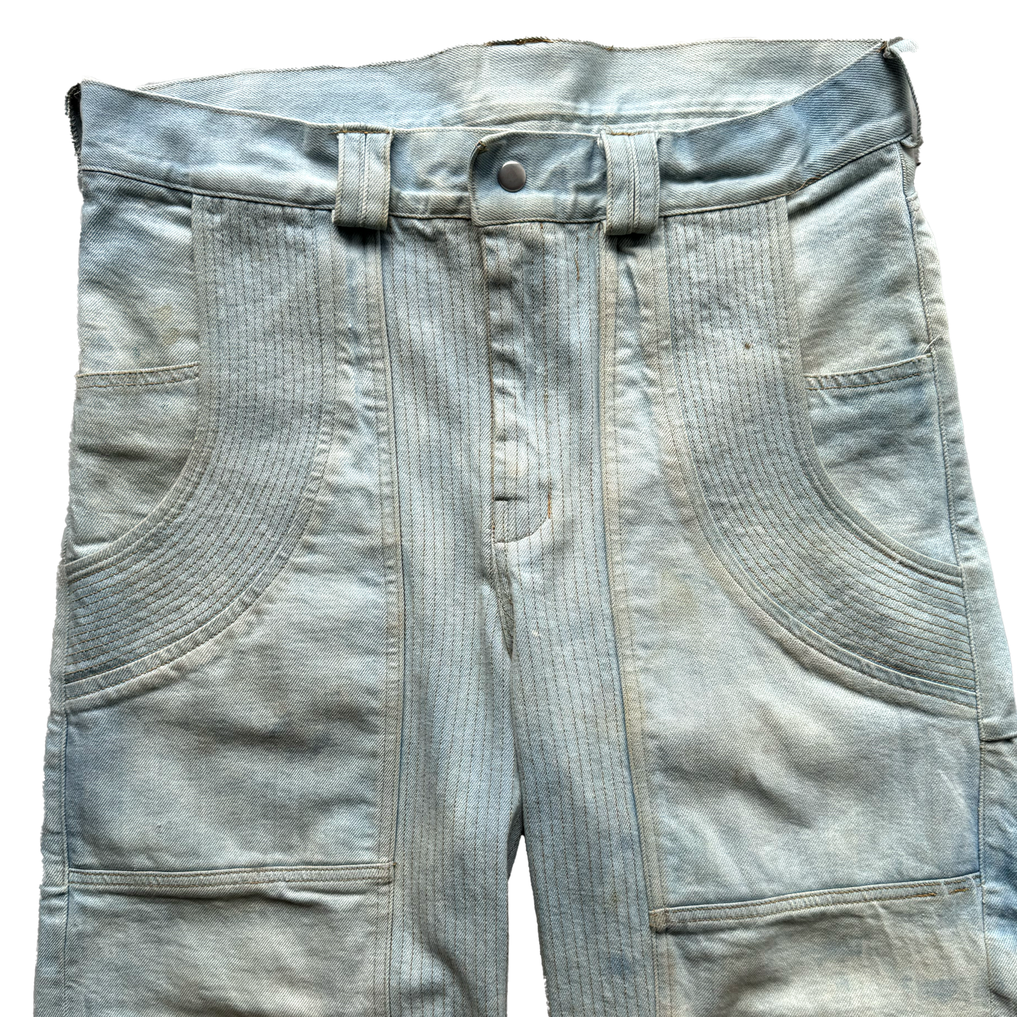 Bleached Denim Pants