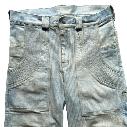 Bleached Denim Pants