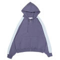Navy Blue Two Tone Zip Up