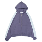 Navy Blue Two Tone Zip Up