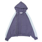 Navy Blue Two Tone Zip Up