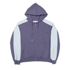 Navy Blue Two Tone Zip Up