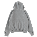 Distressed Grey Zip Up