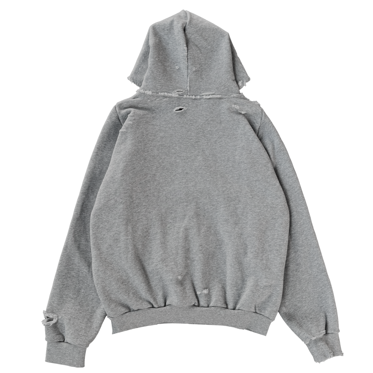 Distressed Grey Zip Up