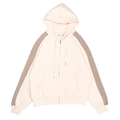 Creme Two Tone Zip Up