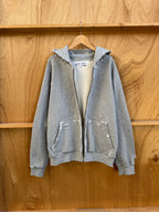 Distressed Grey Zip Up