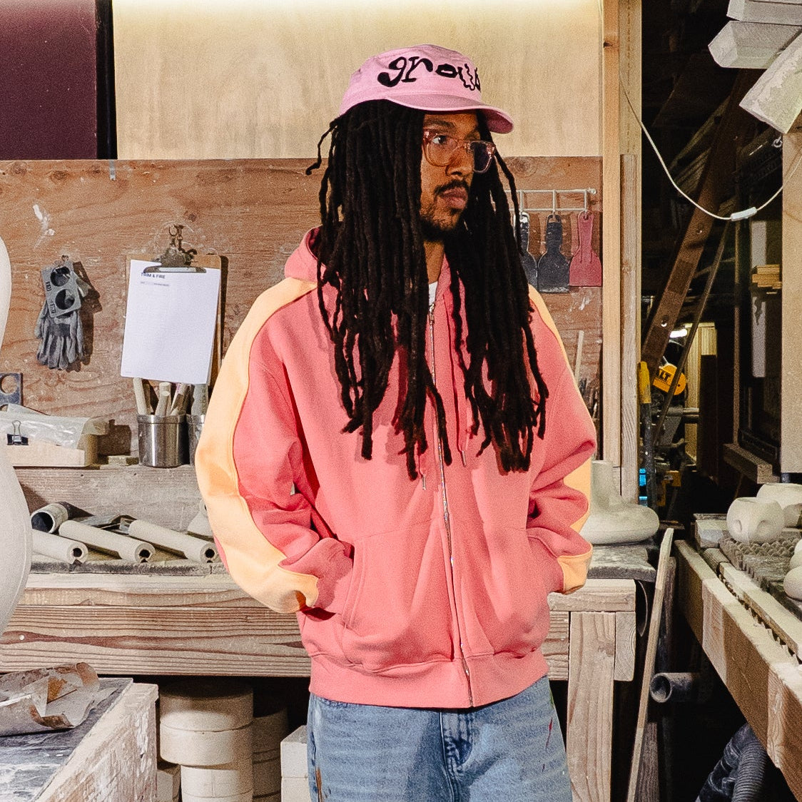 Pink Military Hat