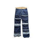 Layered Denim Pants