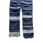 Layered Denim Pants