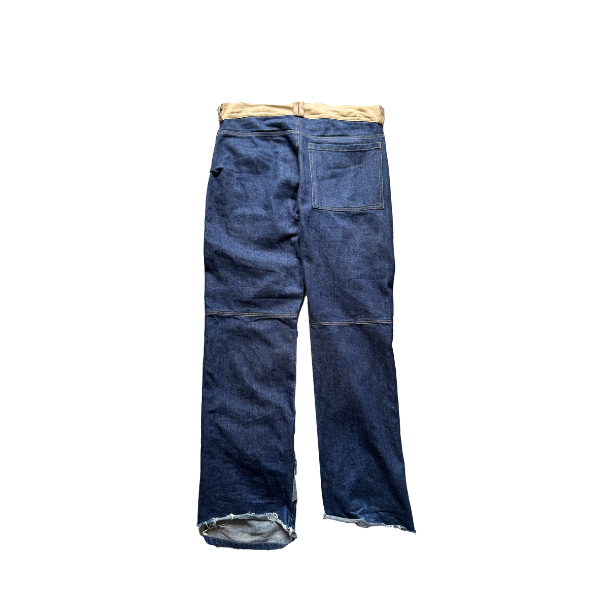 Layered Denim Pants