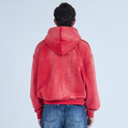 Red Sun-faded Hoodie V1