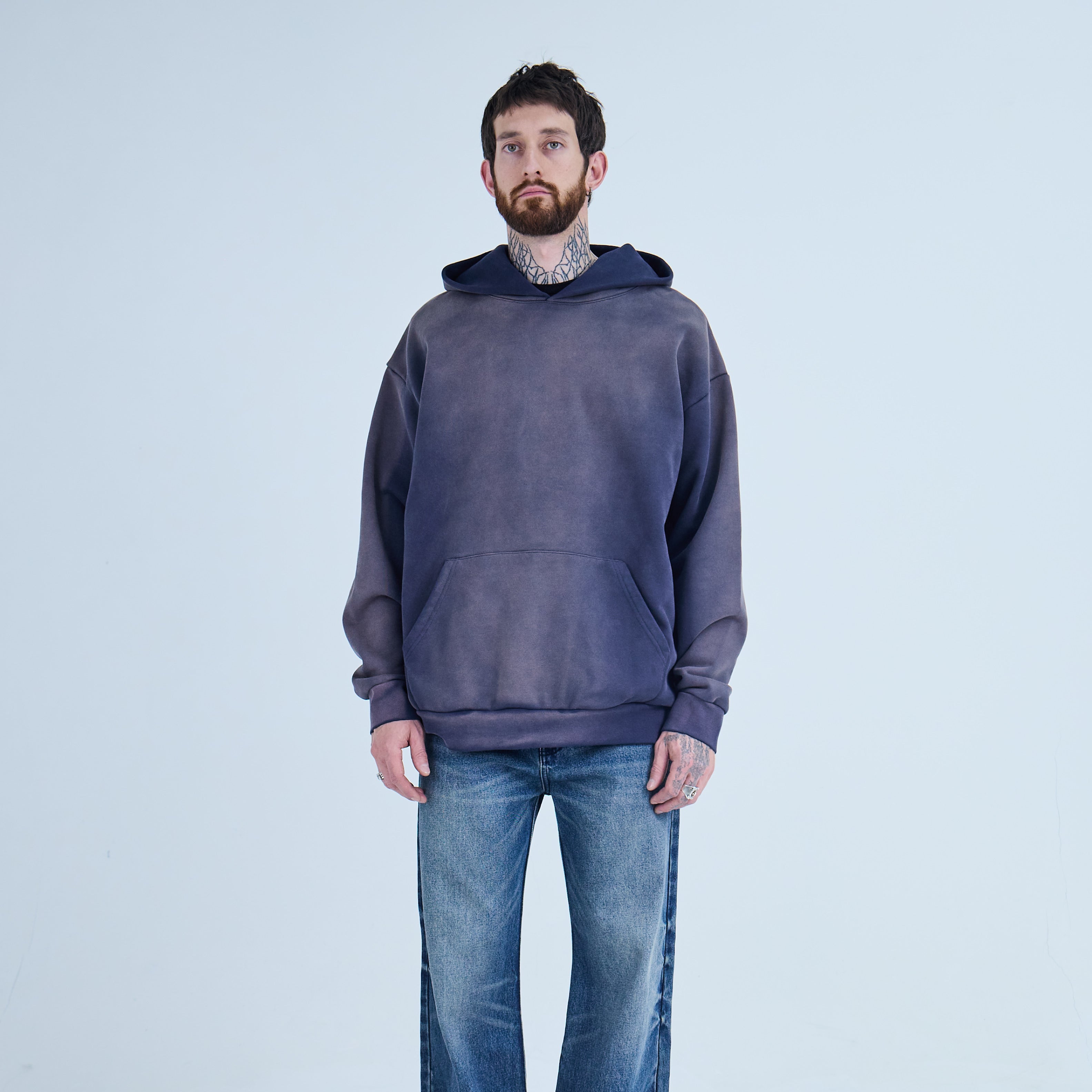 Navy Sun-faded Hoodie V2