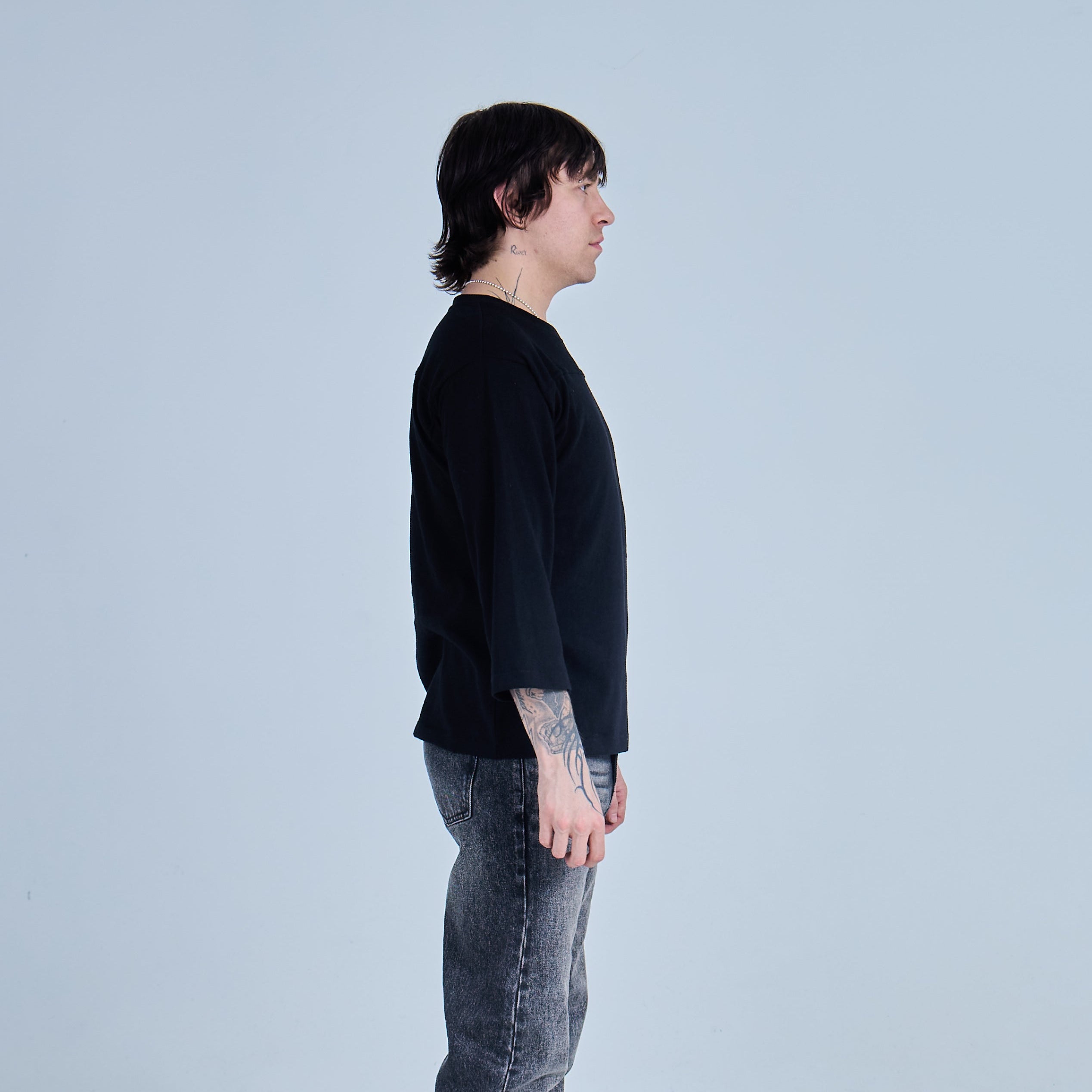 3/4 Tee (Black)