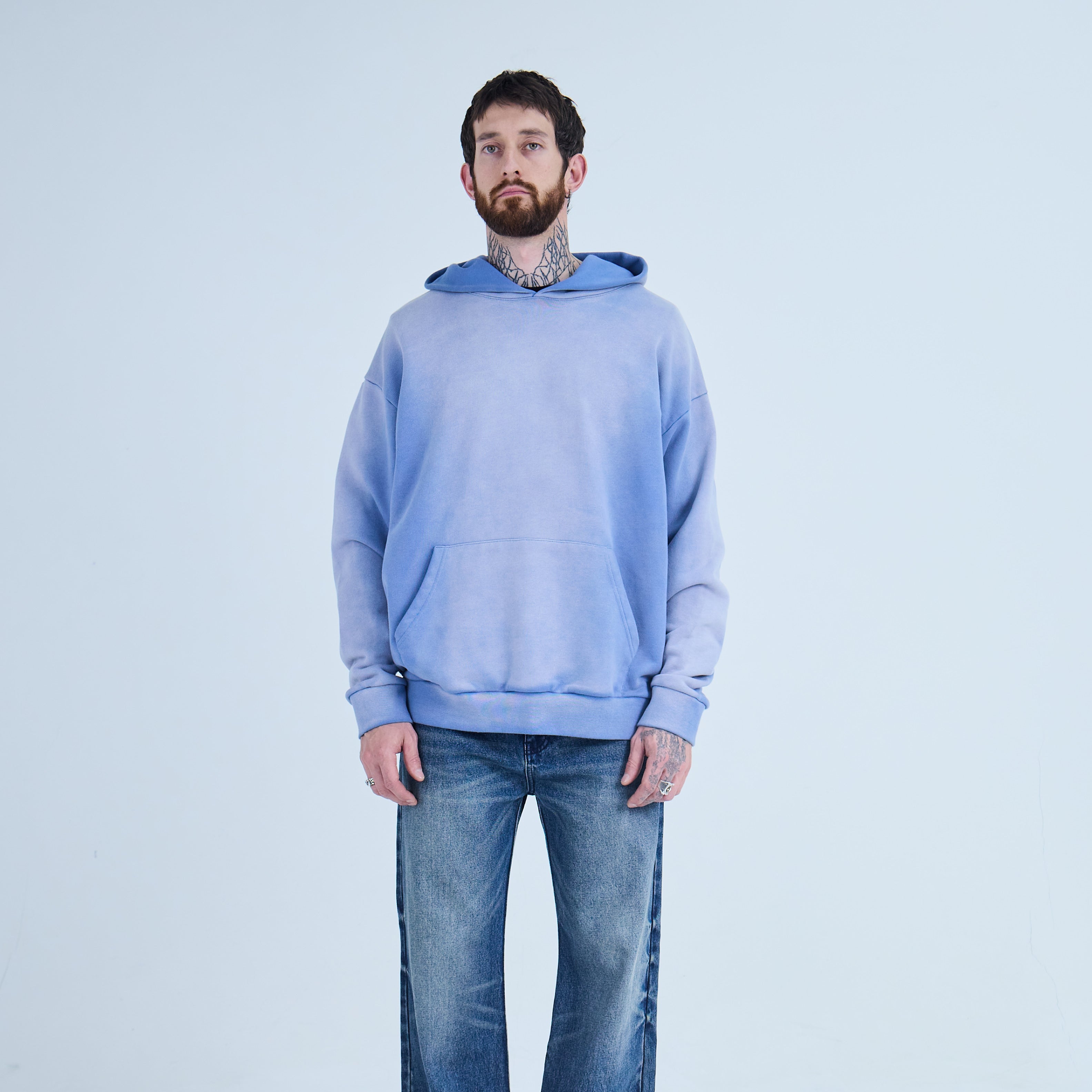 Ice Blue Sun-faded Hoodie V2