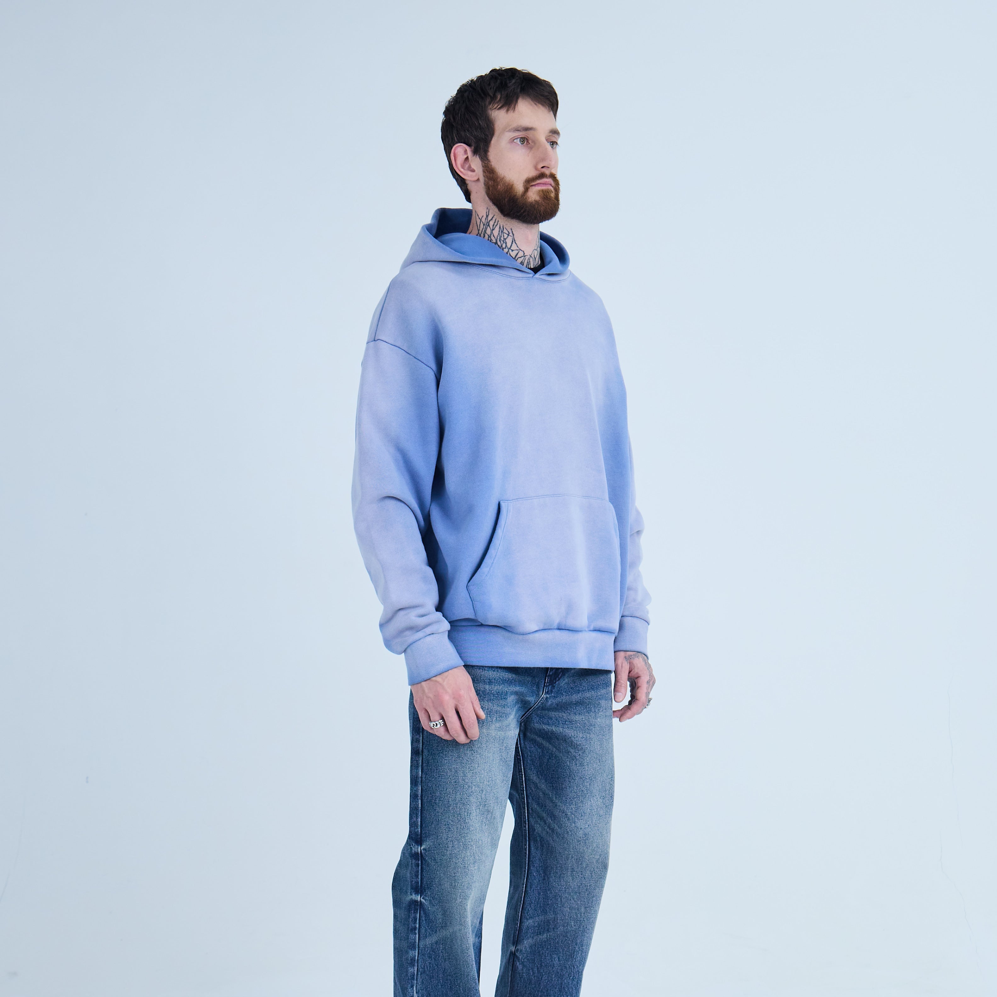 Ice Blue Sun-faded Hoodie V2