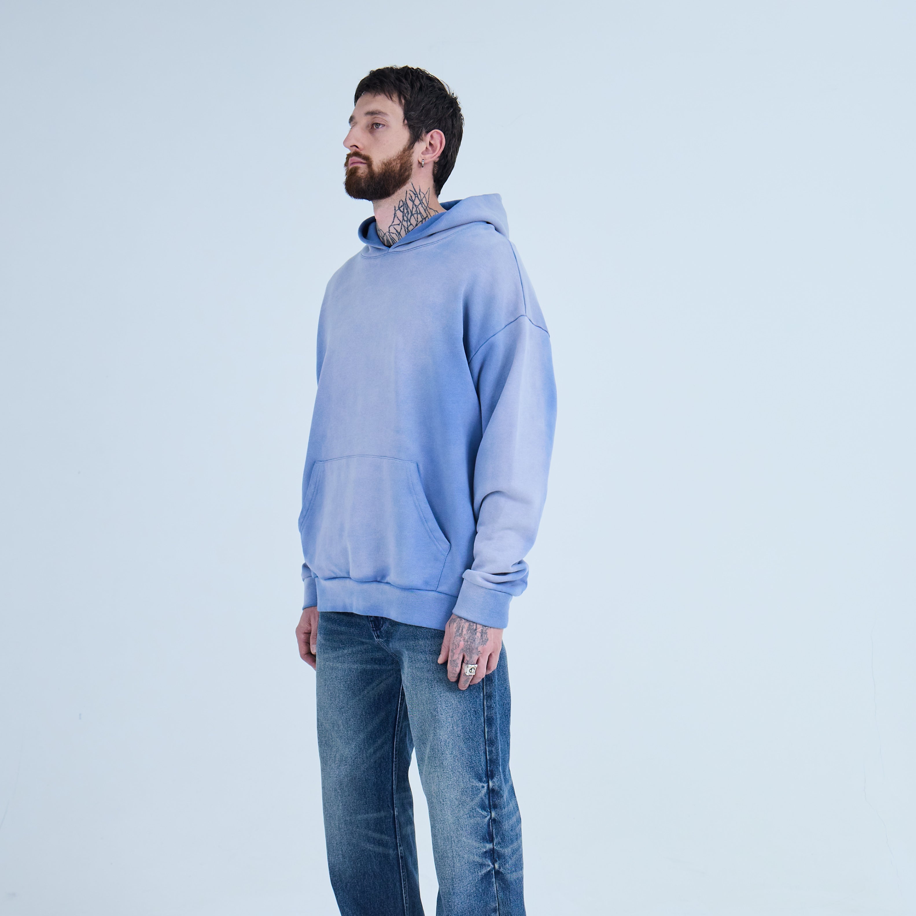 Ice Blue Sun-faded Hoodie V2