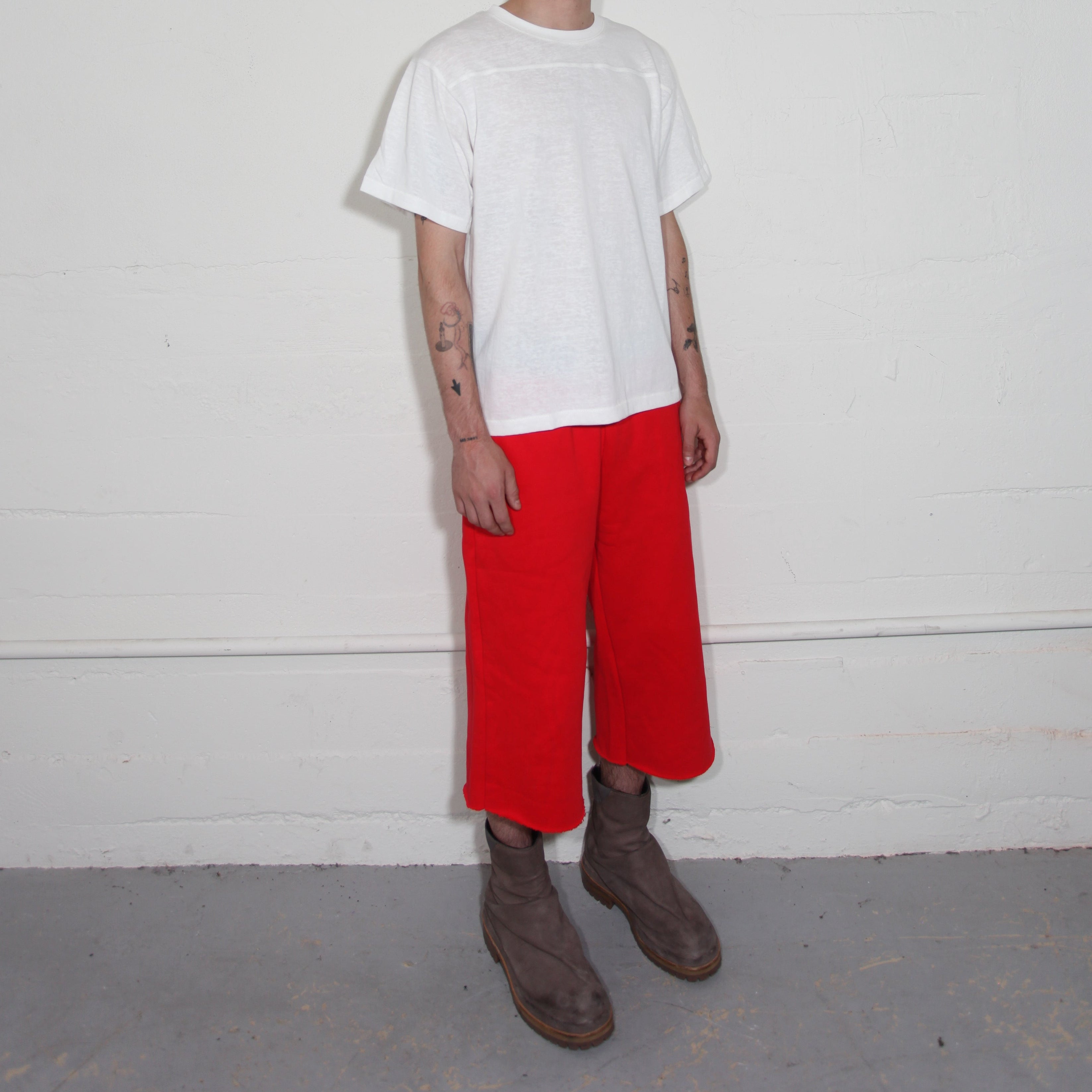 Red Sweatshorts