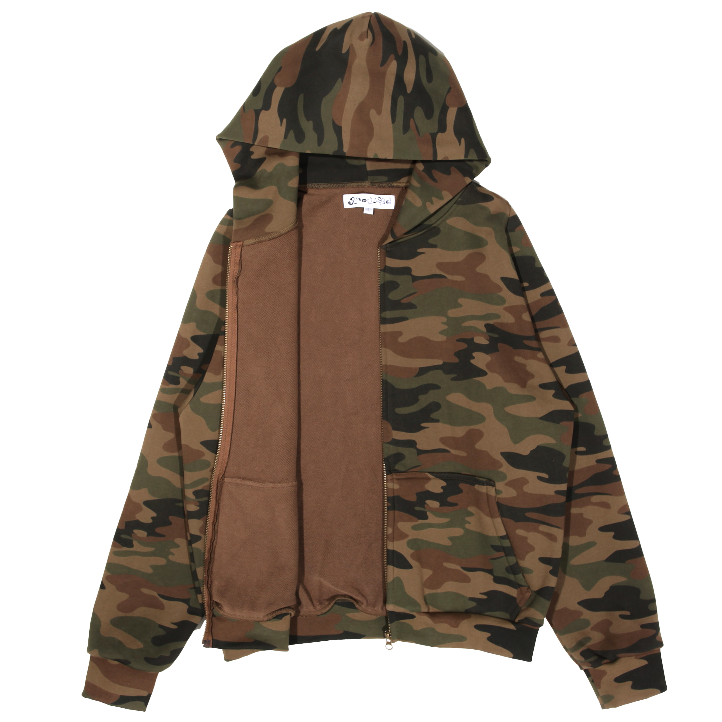 Military Camo Zip Up