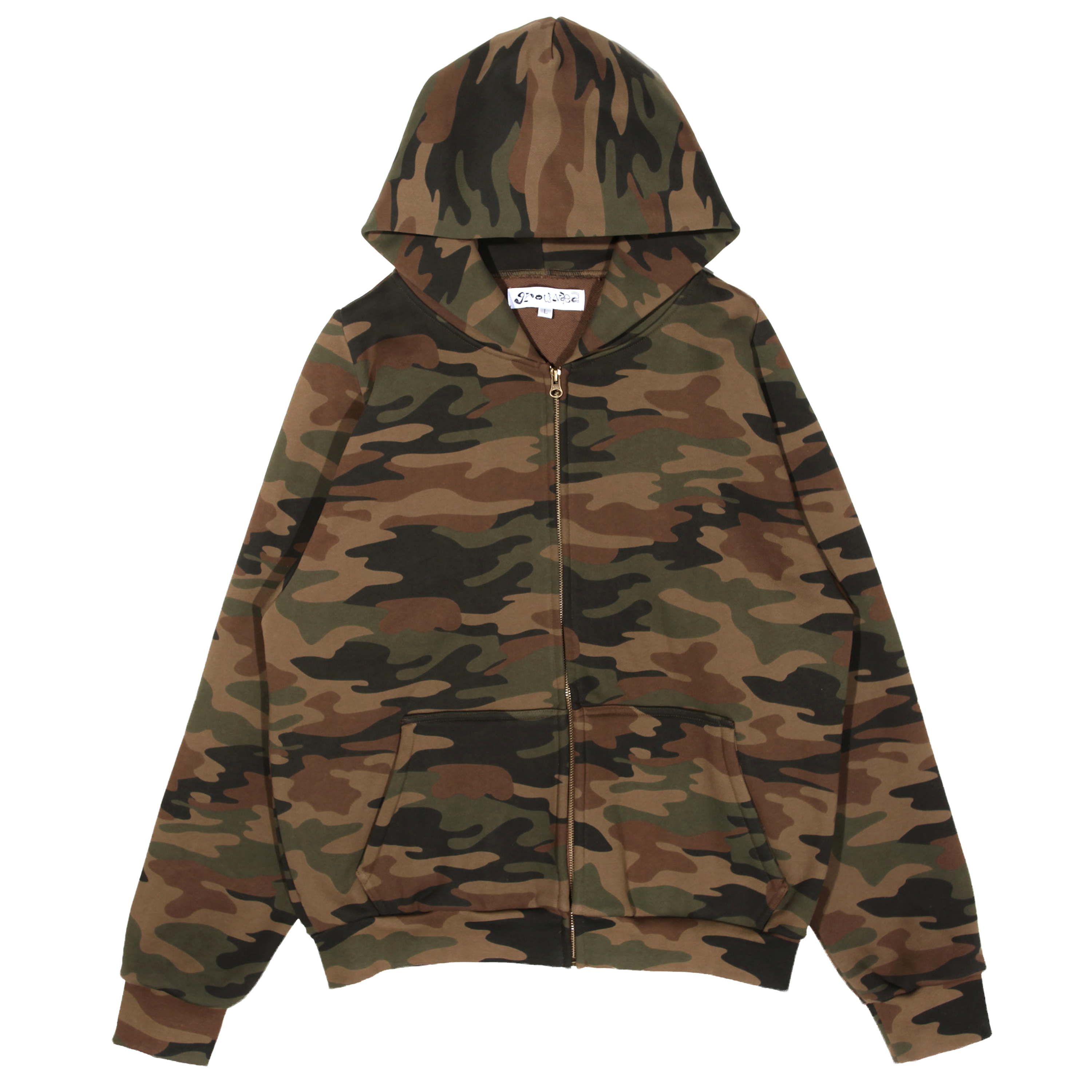Military Camo Zip Up