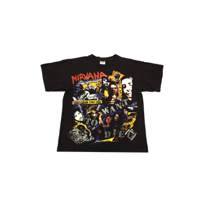 Nirvana Why Kurt Cobain Grunge Tee 1990s