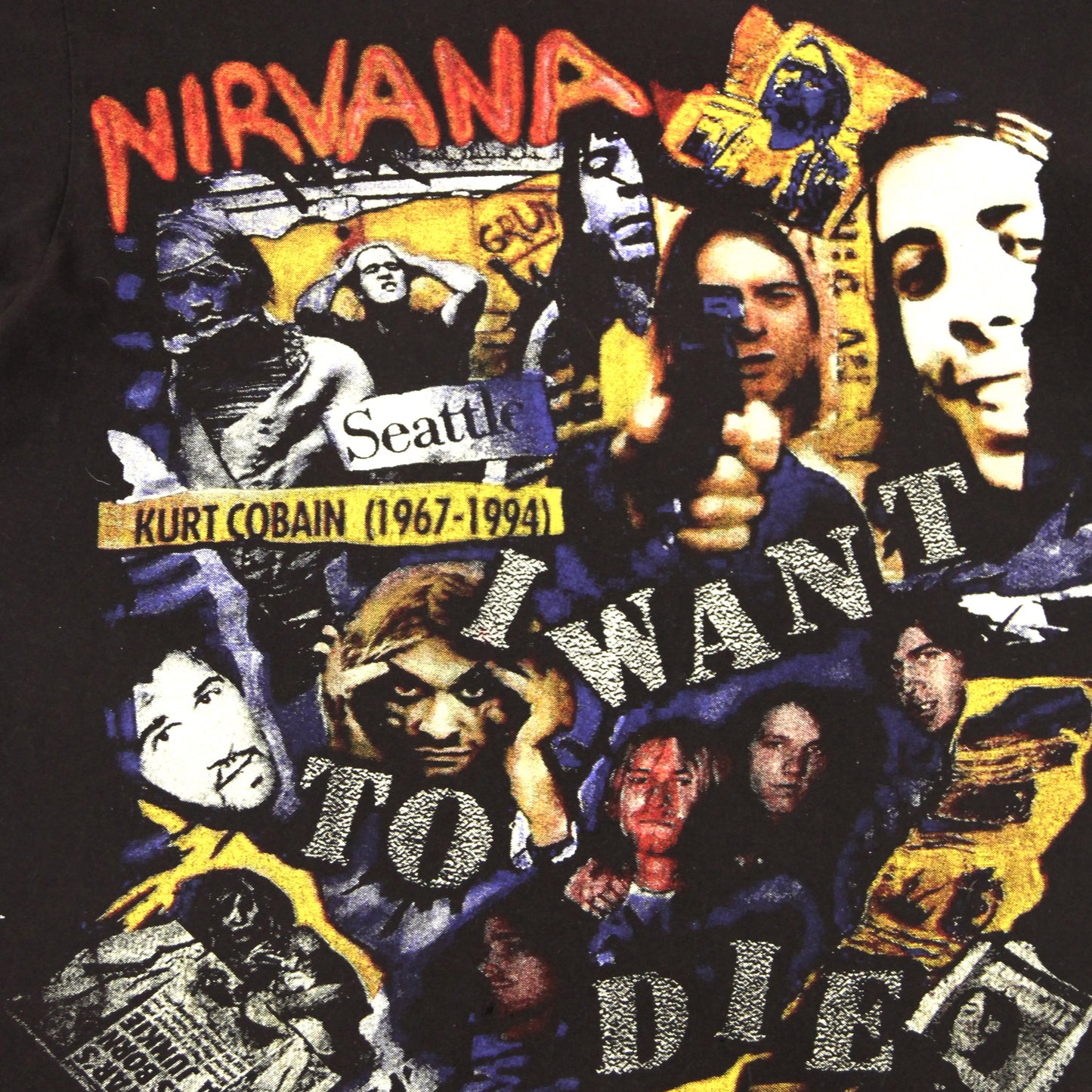 Nirvana Why Kurt Cobain Grunge Tee 1990s