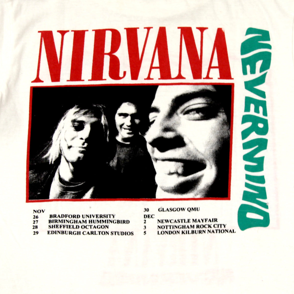 Nirvana Nevermind Tour Tee
