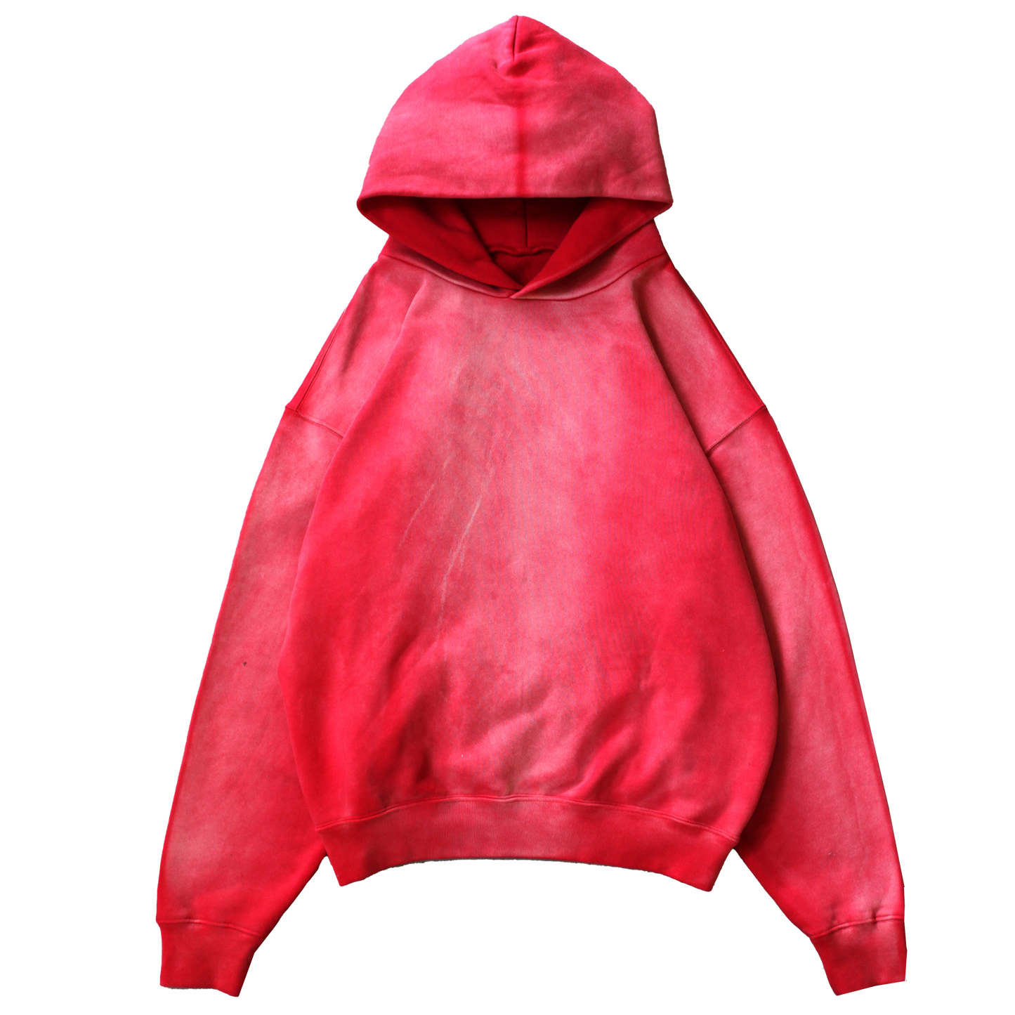 Red Sun-faded Hoodie V1