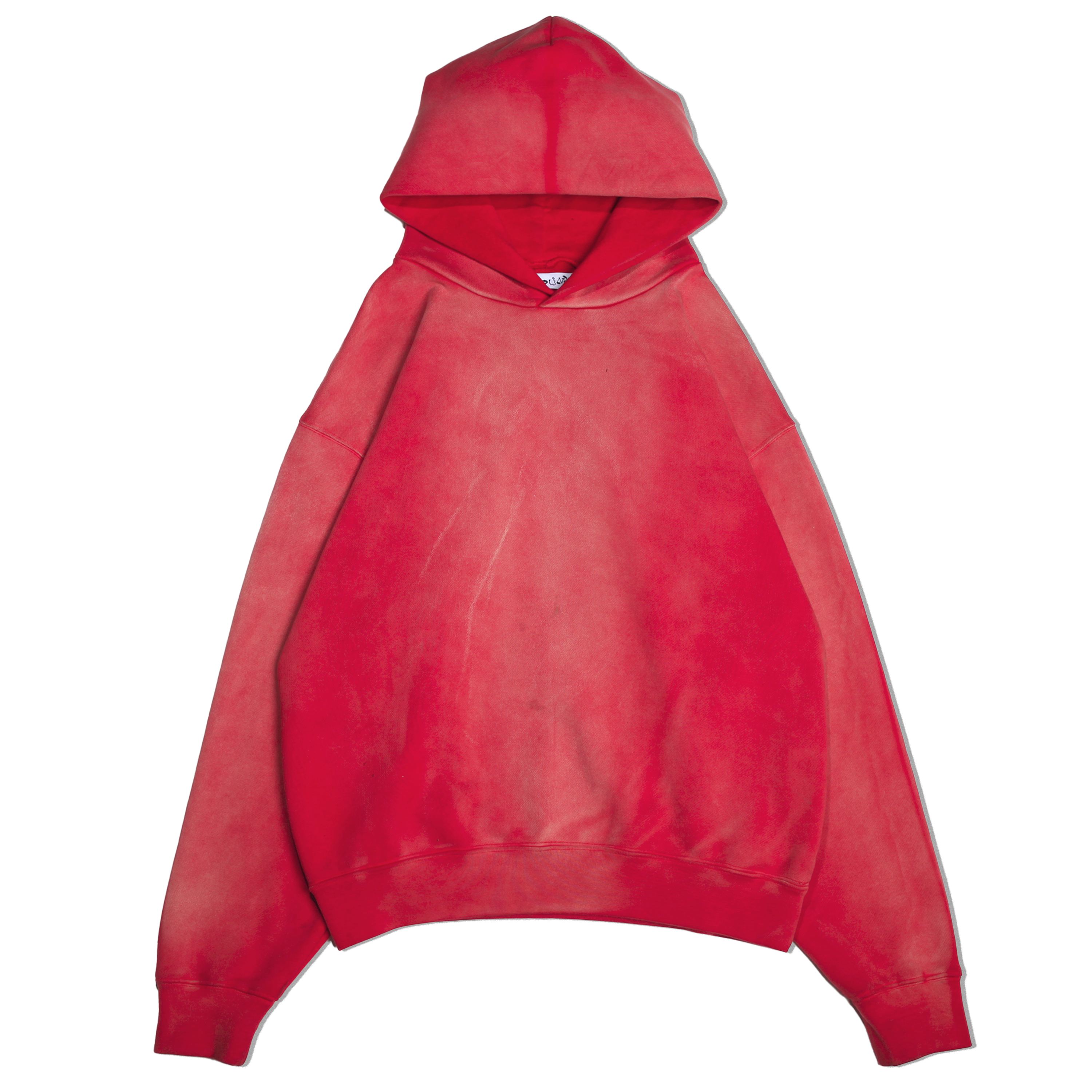 Red Sun-faded Hoodie V1