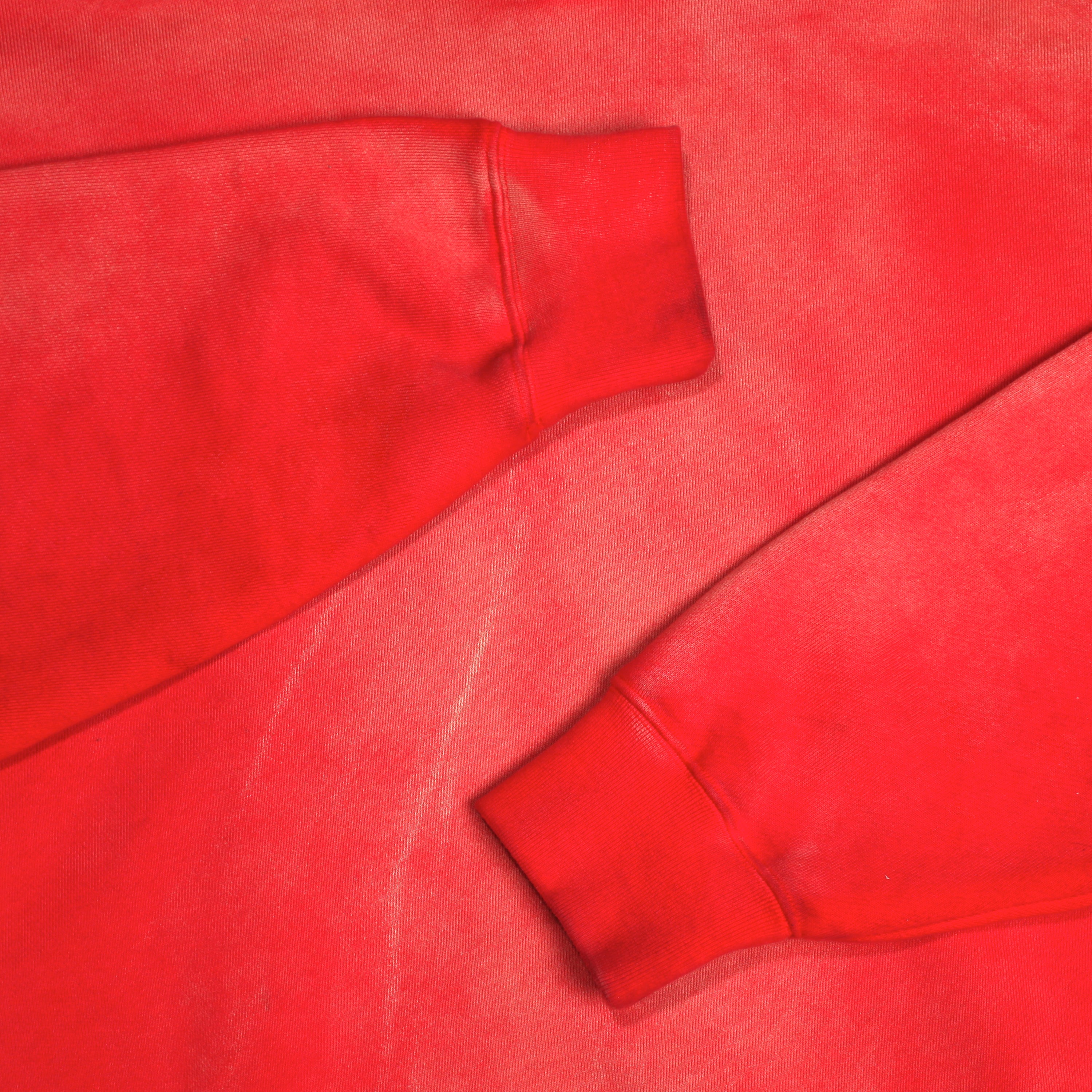 Red Sun-faded Hoodie V1