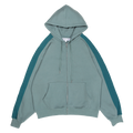 Teal Two Tone Zip Up