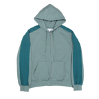 Teal Two Tone Zip Up