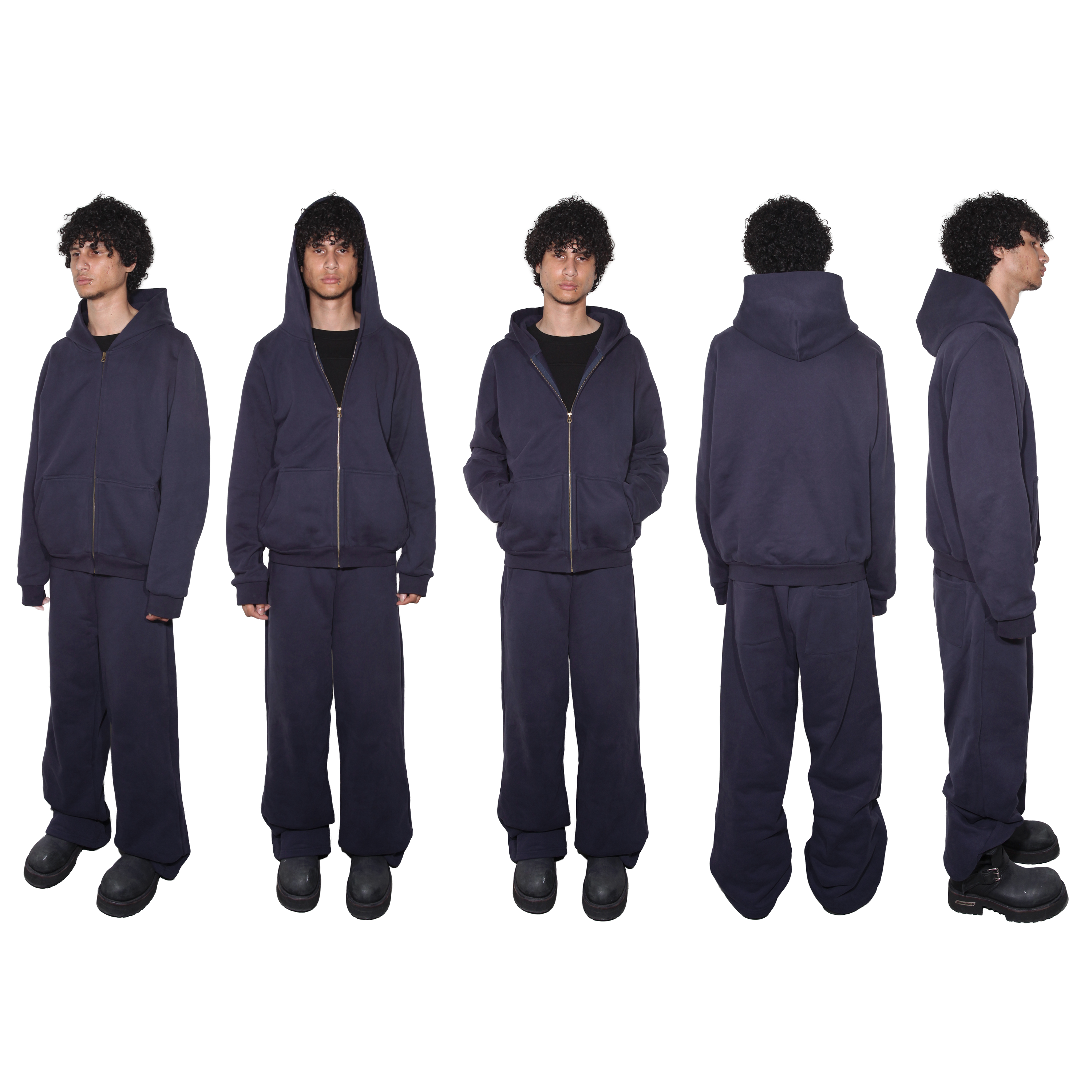 Navy Zip Up