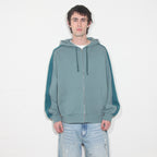 Teal Two Tone Zip Up