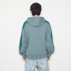 Teal Two Tone Zip Up