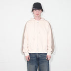 Creme Two Tone Zip Up